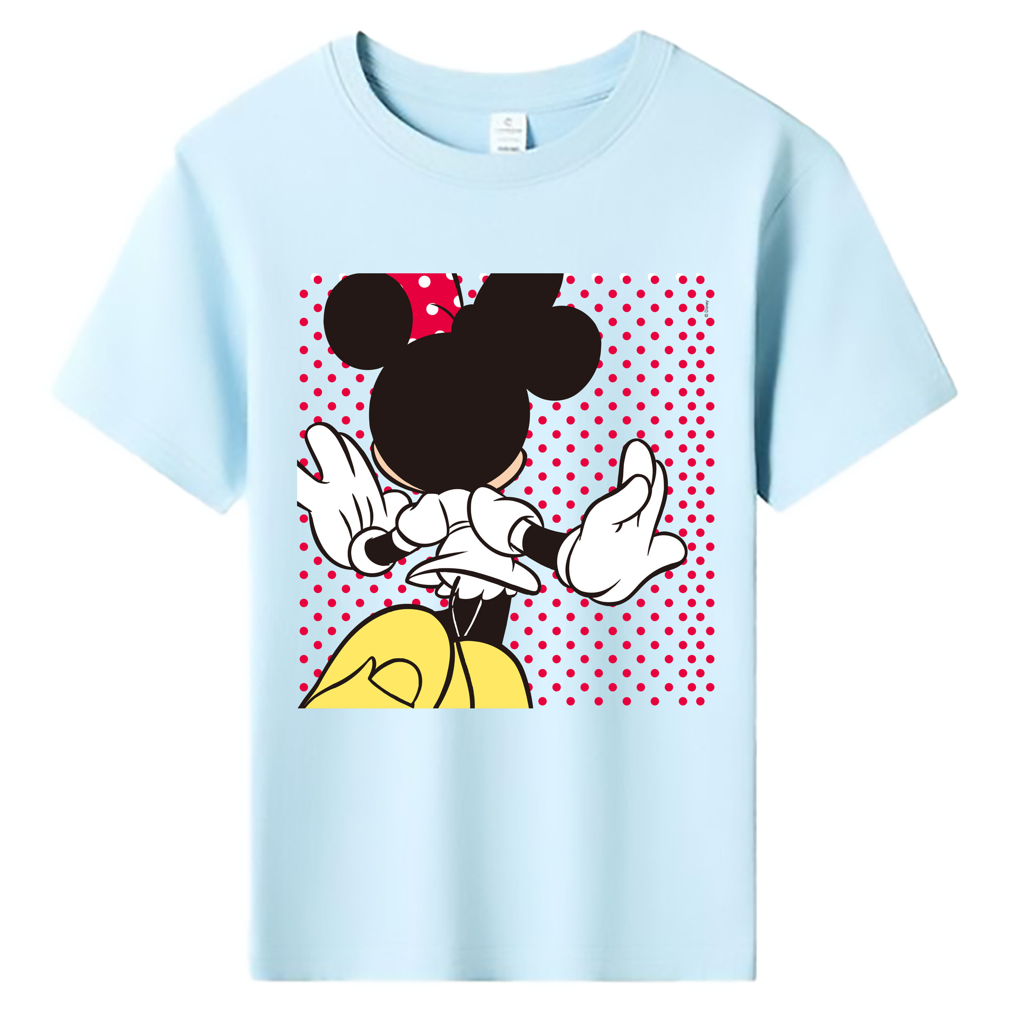ミッキーマウス Mickey Mouse 綿100％キッズTシャツ（フロントプリント）